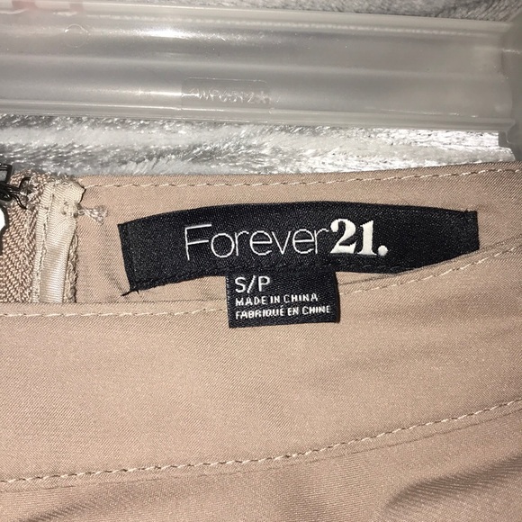 Taupe Ruffle Mini Skirt - Picture 5 of 5